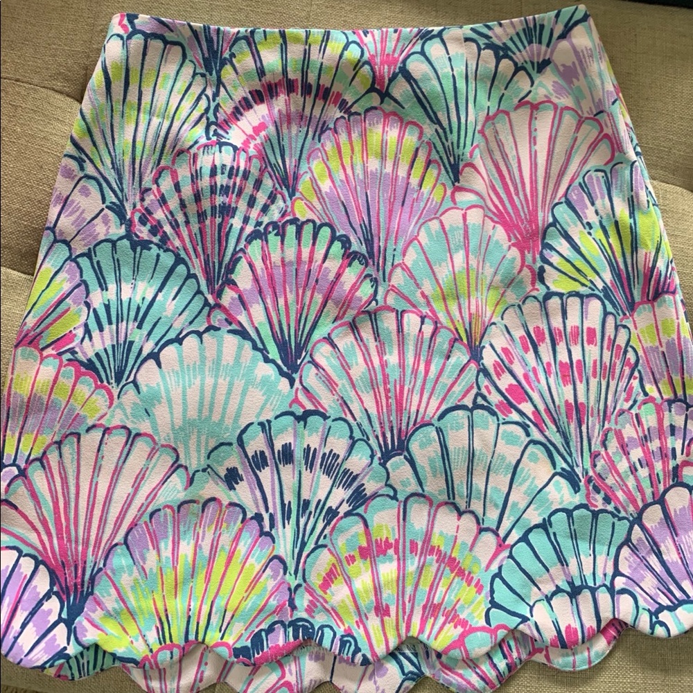 Lilly Pulitzer scallop skirt